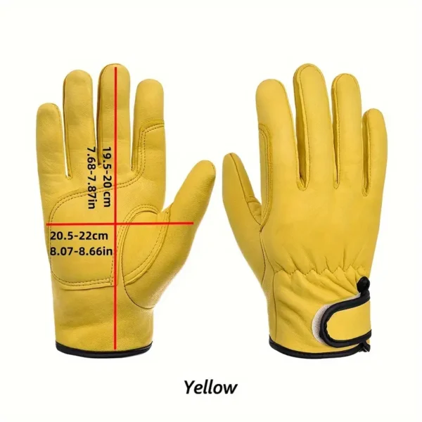 PU Leather Safety Work Gloves