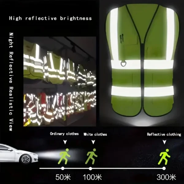 High-Visibility Reflective Safety Vest
