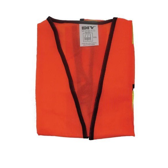 9075733-1.jpg Reflective Polyester Safety Vest Orange 2XL
