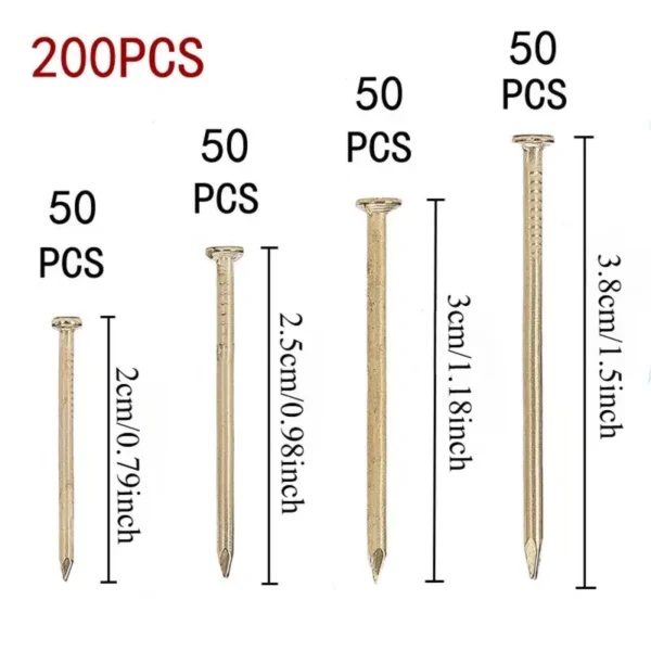 200pcs Boxed Large Head Nails