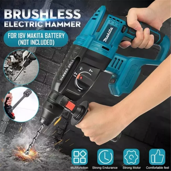Makita Electric Hammer Impact Drill Set