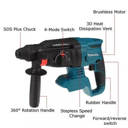 Makita Electric Hammer Impact Drill Set