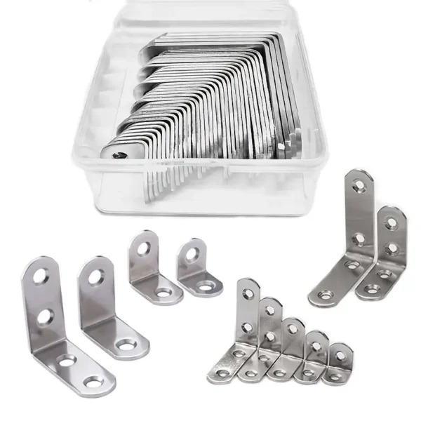 34pcs Heavy-Duty L-Shaped Brackets