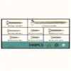 340pcs M4 Flat Head Wood Screw Set